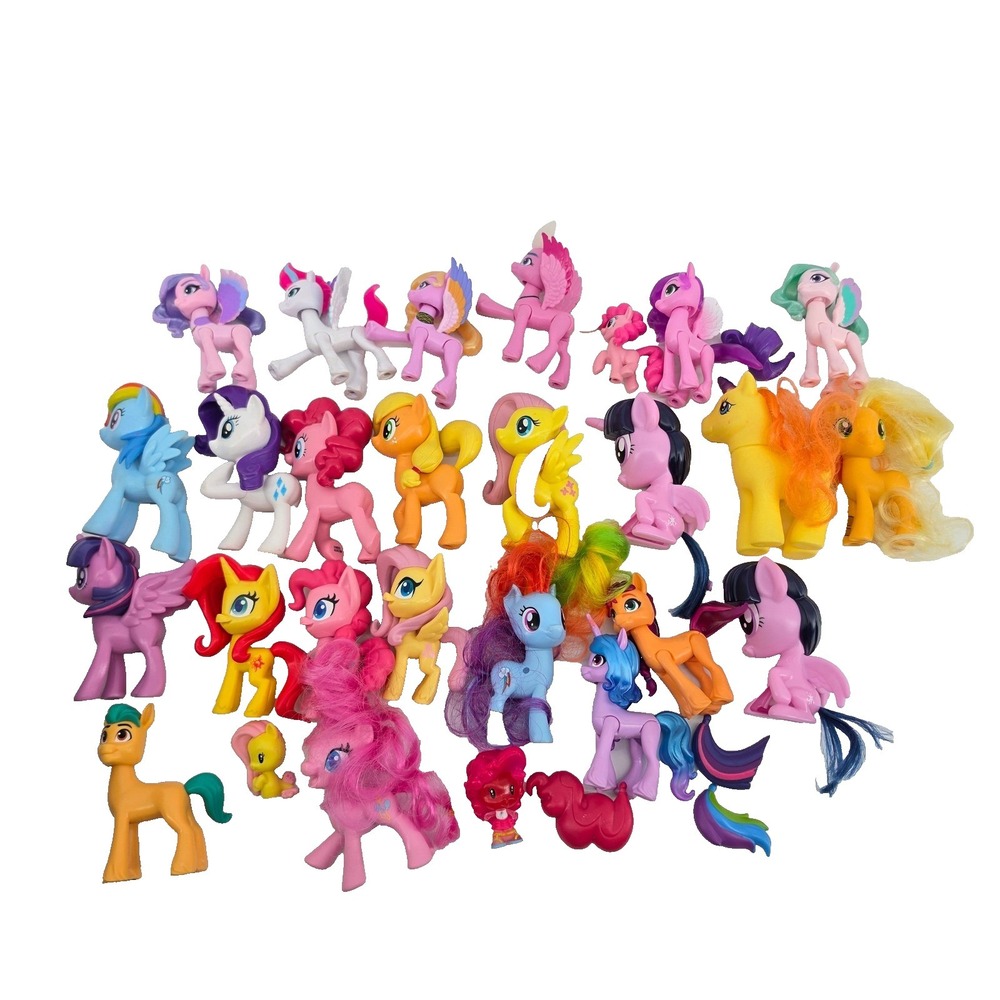 Hasbro My Little Pony Figure Lot 25+ Pinkie Pie Rainbow Dash Twilight Sparkle
